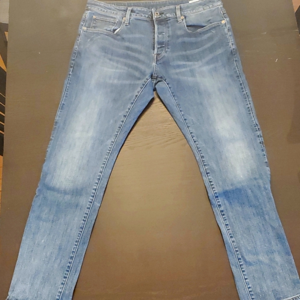 G-Star Raw 3301 slim button fly jeans